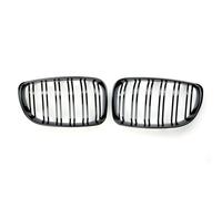 Grille Calandre Avant Pour BMW E81 E87 E82 128i 130i 2008-2013 1 Paire De Calandres De Pare-chocs Avant De Voiture, Course À Double Ligne Noire Brillante