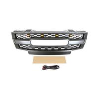 Grille Calandre Avant pour Nissan pour Frontier/Navara D40 2009-2016 Gril Pare-Chocs Avant Accessoires De Modification Décoration Gril De Course Calandre Avant(with LED Lights)