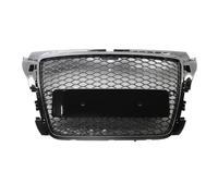 Grille Calandre Avant pour pour A3 S3 8P 2008-2012 Grilles Course Noires Brillantes Grille Supérieure Grille Calandre Nid Abeille RS3 Grille Pare-Chocs Avant Voiture Calandre Avant