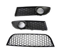 Grille Calandre Avant Pour VW POLO-GTI 2006-2009 MK4 9N3 ABS Pare-chocs Avant Voiture Grille D'aération Inférieure Pour Phare Antibrouillard(3PCS)