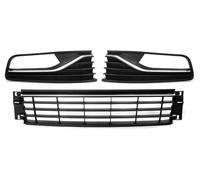 Grille Calandre Avant Pour VW Pour Polo 2014 2015 2016 2017 Grille Centrale Inférieure Pare-chocs Avant Avec Antibrouillard D'aération Phare