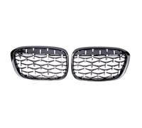 Grille calandre avant voiture Compatible Avec BMW Pour X1 F48 F49 2016 2017 2018 2019 Voiture Diamant Avant Rein Course Calandre Météore Style Grilles D'admission D'air Radiateur