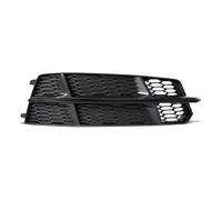 Grille Calandre Avant Voiture Pour A6 C7 A6L 2015 2016 2017 2018 Feu Brouillard Nid D'abeille Grille Hexagonale 4G0807681AN 2 Pièces Couvercle Pare-chocs Avant Voiture(Black Right)