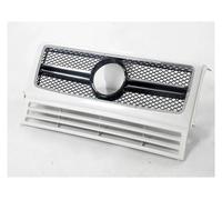 Grille Calandre Avant Voiture Pour Mercedes Pour Benz Classe G W463 Wagon G550 G500 G350 G55 G63 Pour AMG 1990-2018 Noir/Blanc Pare-chocs Supérieur Capot Grille Avant(BLANC)