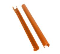 Grille Calandre Barre Support Colorée Voiture 2 Pièces Enveloppe en V pour BMW E60 E65 E66 Bandes Garniture Calandre Avant Autocollants De Cadre De Couverture Calandre Grilles(Orange)