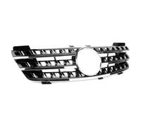 Grille Calandre Capot Avant Voiture À 3 Ailettes ABS Pour Mercedes Pour Benz Classe M W164 ML350 ML500 ML320 ML550 2005-2008 Noir Chrome Grille De Pare-Chocs Avant