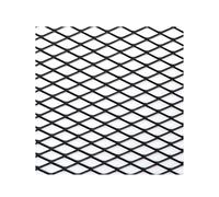 Grille Calandre Protecteur Universel 100x33cm Calandre Pare-choc Voiture Course Aluminium Filet Ventilation Noir Argent Rouge Bleu Réglage Calandre Radiateur(BK Diamond 10x20mm)