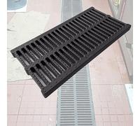 Grille Caniveau Exterieur Couvercle De Siphon De Sol De Cuisine, Grille D'égout Noire Robuste - Remplacement De La Grille D'égout - Filtre À Débris Pour La Buanderie, Le Jardin, Les Terrains De Jeux (