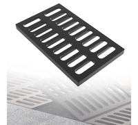 Grille Caniveau Exterieur en Fonte, Couvercle de Caniveau Carré pour Retenir Les Feuilles Mortes Dans Une Allée, Un Trottoir, Une Dalle de Béton ou Un Jardin(40x60x3cm/16x24x1.2in)