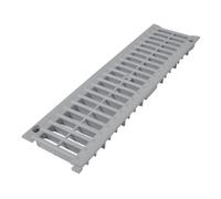 Grille caniveau - GRL77 - Grise - PVC traité anti-UV - Accès PMR - 100 cm