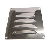 Grille Carrée aération 120 x 120mm inox A2