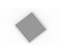 Grille Carrée en Acier Galvanisé, Caillebotis A15 H 200X200X25MM, Compatible avec Caniveau de Drainage,