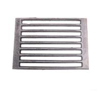 Grille carrée en fonte pour cheminée, pièce de rechange pour poêles Hark, plaque de grille de feu robuste pour une circulation de l'air optimale et une combustion efficace, noire (27 x 19,5 cm)