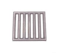 Grille carrée en fonte pour cheminée, pièce de rechange pour poêles Hark, plaque de grille de feu robuste pour une circulation de l'air optimale et une combustion efficace, noire (14 x 15 cm)