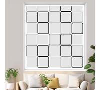 Grille Carrée PE Kit de Film Thermique pour Contre Le Froid pour Protection Contre Le Froid Film Isolant Autocollant pour Fenêtre D'hiver Réutilisable Bordure Blanc (150x220cm)