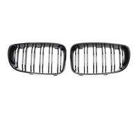 Grille centrale calandre avant Compatible Avec BMW Pour Série 1 E82 2007 2008 2009 2010 2011 2012 2013 Grilles Avant Voiture Rein Noir Brillant Double Latte