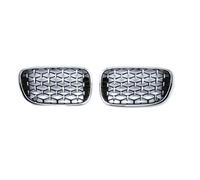 Grille centrale de rechange pour série 7 G11 G12 2015-2019 Fr&on&T Grille centrale d'assemblage de cadre de carrosserie extérieure Accessoires de voiture Grille noire Grille pare-chocs avant Argenté