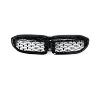 Grille Centrale Pare-Choc Pour BMW Série 3 G20 G21 2019-2020 Style Calandre Avant Noir Brillant Référence 5113807208 Calandre Meteor Diamond Grille de ventilation pare-chocs avant