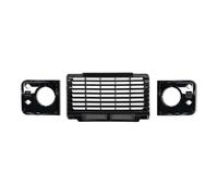 Grille Centrale Pare-Choc Pour Land Pour Rover Pour Defender Pièces Automobiles Calandre Avant Centrale ABS Style Pour Adventure Edition Grille de ventilation pare-chocs avant(Style 3 glossy black)