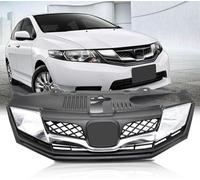 Grille Centrale pour Pare-Chocs Avant pour City 2012 2013 2014 Couverture Maille Grille Phare Antibrouillard Décoration Grilles