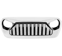 Grille Centrale pour Pare-Chocs Avant pour Jeep JL Wranglerl 2018+ Couverture Maille Grille Phare Antibrouillard Décoration Grilles
