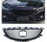 Grille Centrale pour Pare-Chocs Avant pour Mazda 6 2014-2016 Couverture Maille Grille Phare Antibrouillard Décoration Grilles