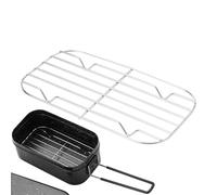 Grille chauffante - Plateau robuste, étagère en acier inoxydable | Conservation de la chaleur, cadre de cuisson multi-usage avec antiadhésif pendant la préparation des repas de cuisine, les sessions