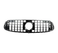 Grille Chocs Centrale Avant Calandre Avant Chromée Et Noire Pour Benz Pour GLC Pour W253 Pour X253 Pour GLC300 Pour GLC350 Pour GLC43 2020 Et Plus(Glossly black)
