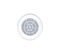 Grille Concentrique à clipser ronde D.80/90mm blanc 9cm²
