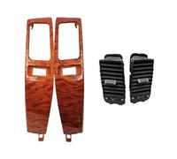 Grille consoleavant Pour Toyota Pour Land Pour Cruiser Prado 120 FJ120 2003-2009 Cadre Ventilation Pour Climatiseur Voiture Plaque D'aération Grille d'aération avant AC(Wood A)