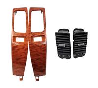 Grille consoleavant pour Toyota pour Land pour Cruiser Prado 120 FJ120 Cadre Sortie Climatiseur Voiture Plaque D'aération Grille d'aération Avant AC(Wood A)