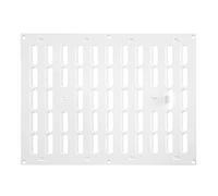 Grille coulissante 400x300mm en tôle d'acier - grille d'aération blanche grille d'échappement, en EUROPLAST