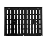 Grille coulissante 400x300mm en tôle d'acier - grille d'aération noire grille d'échappement, en EUROPLAST