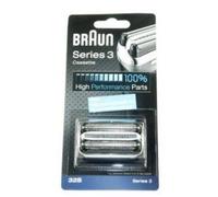 Grille + Couteaux Series 3/ Kp32s Couleur Argent Pour Rasoir Braun
