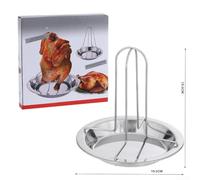 Grille Cuisson Poulet Acier Démontable Stable Grille Cuisson | Acier inoxydable, revêtement antiadhésif, design pliable, 16.5cm, nettoyage facile(Big Spender)
