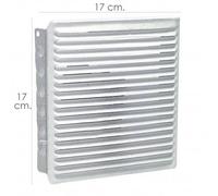Grille d aÃ©ration Ã encastrer 17x17 cm. Blanche laquÃ©e