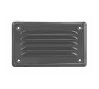 ADGO Grille d'aération rectangulaire 14x7 cm - Ventilation extérieure - Vétiver métallique - Moustiquaire - Murale en filet