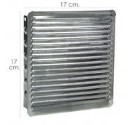 WOLFPACK 2530032 Grille d'aération encastrable 17 x 17 cm. Aluminium