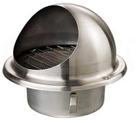 Grille d’aération à lamelles en acier inoxydable - Grille de protection contre les intempéries - Grille d’aération - Bouche d’aération pour hotte aspirante