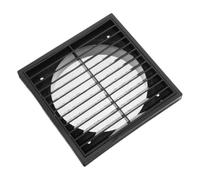 Grille D’aération à Persiennes Noire 6 Pouces avec Moustiquaire | Plastique Technique Renforcé, Réduit L’humidité, pour Salle de Bain et Sortie D’extraction