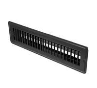 Grille D’aération de Sol Métallique 2x12 Pouces à Lames Réglables | Cadre Renforcé en Fer, Surface Lisse, Contrôle Précis du Débit, Adaptée aux Ouvertures Murales et Appareils Climatiseurs