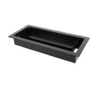 Grille D’aération Encastrée 4x10 en Acier Noir Mat pour Sol