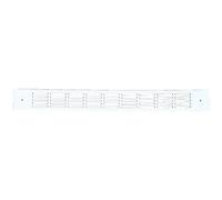 Grille d’entrée d’air acoustique alu double plate - type 488 - argent - 375mm RENSON