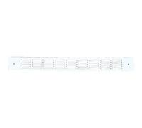 Renson Grille d'entrée d'air Type 488 – Alu double plate acoustique – Blanc 475 x 30 mm