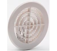 Grille d'aération - Ø 12,1cm - PVC - Salle de bains - Permanent