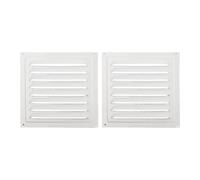 Grille d'aération 20 x 20 cm en acier inoxydable pour système CVC, montage au plafond ou au mur, finition anthracite, avec protection contre les insectes