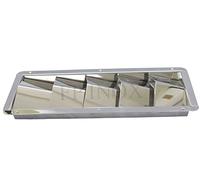 Grille d'aération 5 volets 325mmx115mm inox 316