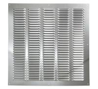 Grille d'aération 50 x 50 cm en métal galvanisé avec moustiquaire - Grille d'aspiration (50 x 50 cm)
