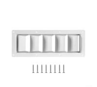 Grille d'aération à persiennes en ABS pour remorques de yacht et de camping-car offrant une circulation d'air optimale et une protection contre la pluie et les projections (noir)