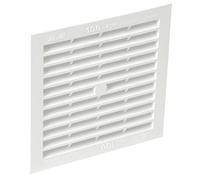grille d'aération - a visser ou à coller - classique - carrée simple - nicoll 1b114